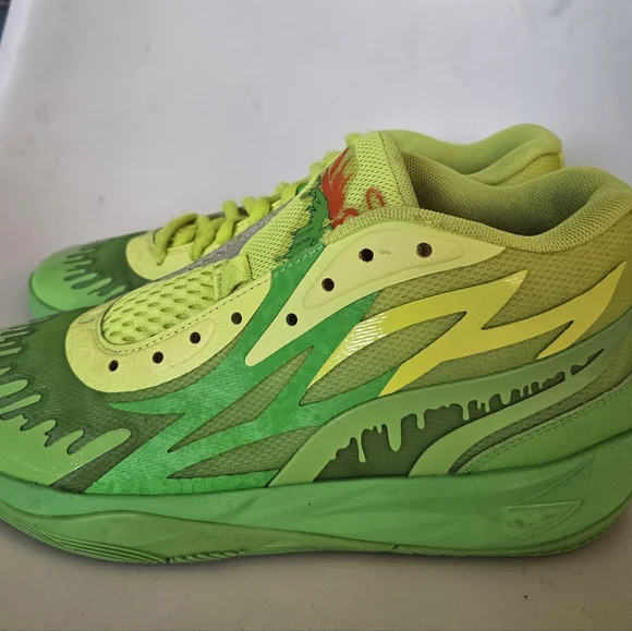 Puma x LaMelo Ball MB.02 "Nickelodeon Slime" sneakers Size 39eu 25 Cm - Picture 2 of 10